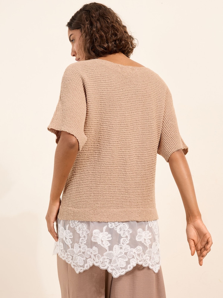 Friends Like These Lace Hem Knitted Top - Изображение 6 6 Friends Like These Lace Hem Knitted Top - Изображение 6 6