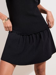 Friends Like These Black Peplum Knit Mini Dress - Image 4 of 4