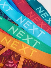 Red/Blue Tropical Print A-Front Boxers 5 Pack - Image 7 of 9