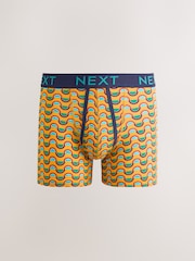 Purple/ Orange Bright Squiggle Pattern 10 pack A-Front Boxers - Image 11 of 14