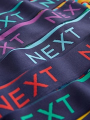 Purple/ Orange Bright Squiggle Pattern 10 pack A-Front Boxers - Image 13 of 14