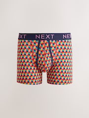 Purple/ Orange Bright Squiggle Pattern 10 pack A-Front Boxers - Image 9 of 14