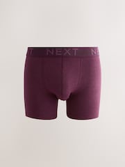 Rich Red/Blue/Purple 5 Pack Cotton Rich Trunk Boxers - Image 2 of 9