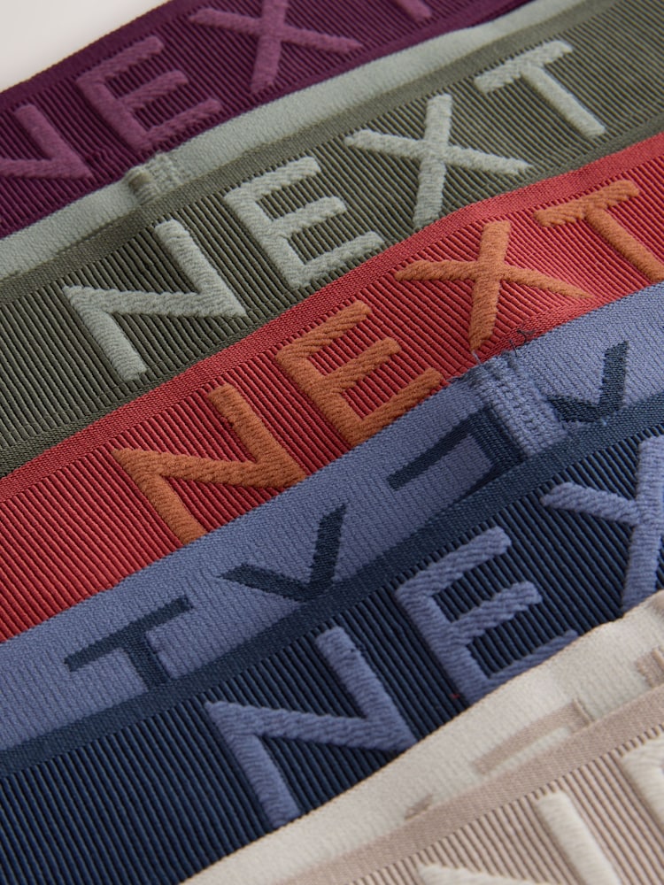 Rich Red/Blue/Purple 5 Pack Cotton Rich Trunk Boxers - Image 9 of 9 Rich Red/Blue/Purple 5 Pack Cotton Rich Trunk Boxers - Image 9 of 9