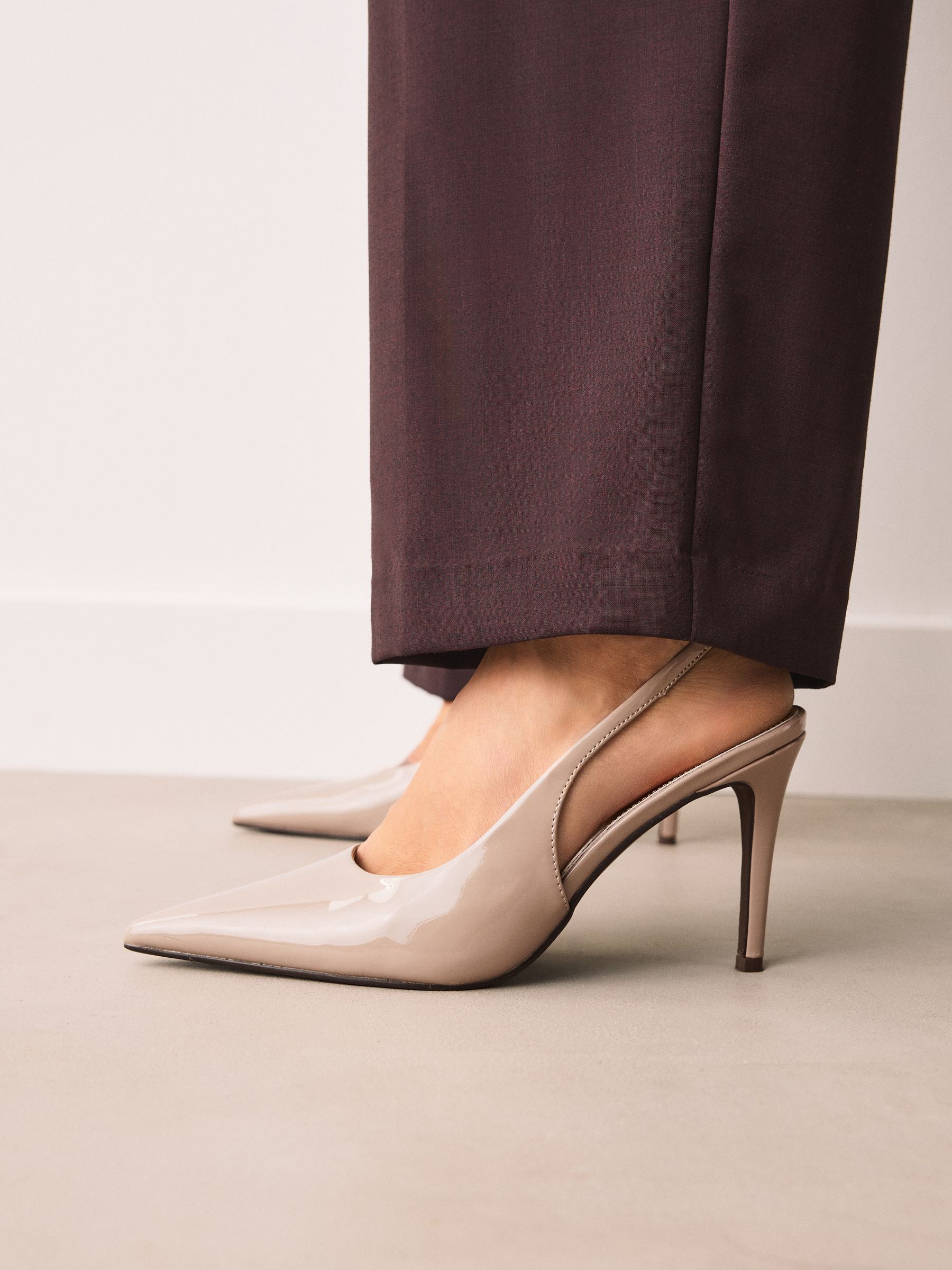 Buy Nude Point Toe Slingback Heels from Next Netherlands