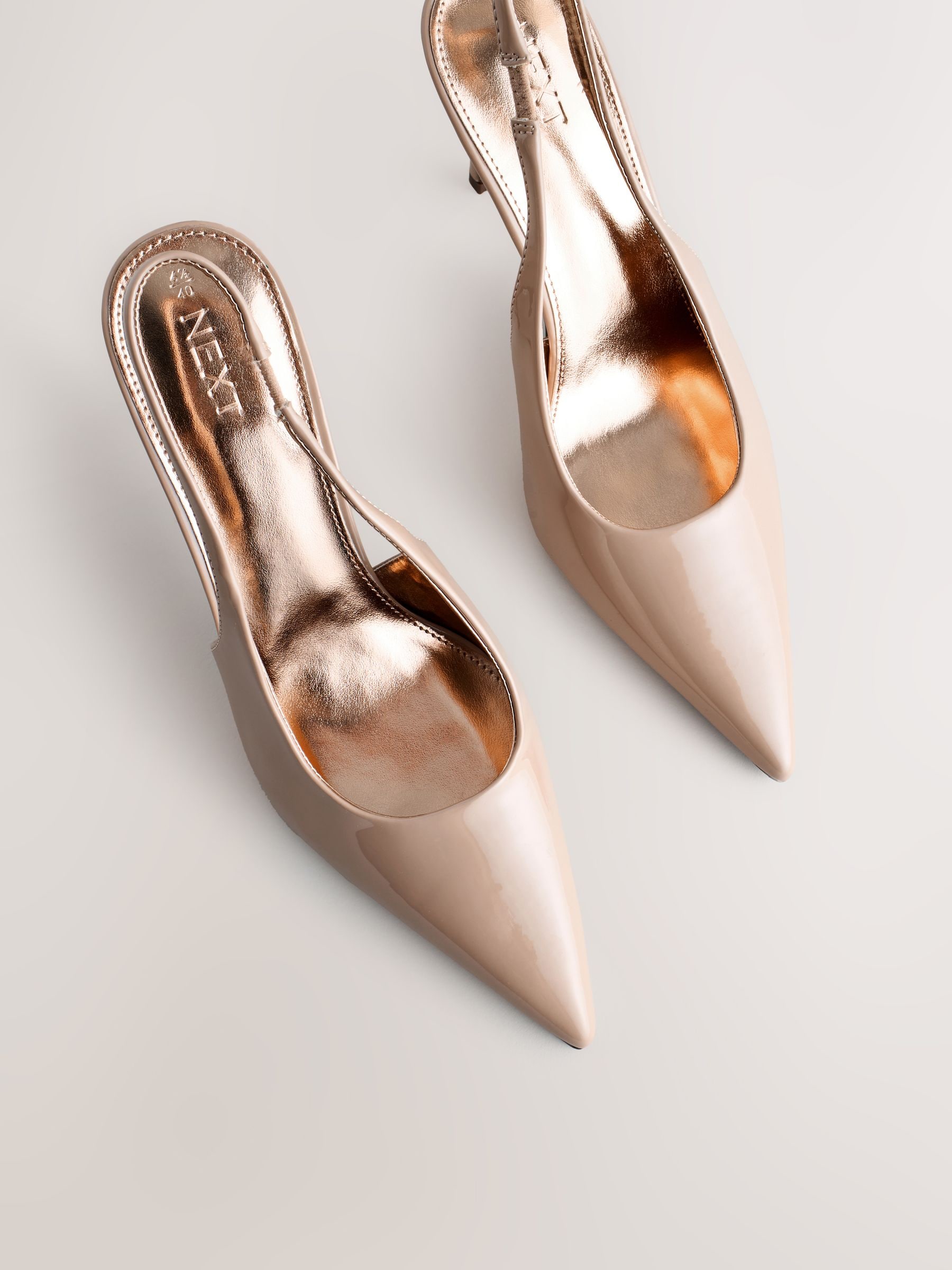 Buy Nude Point Toe Slingback Heels from Next Netherlands