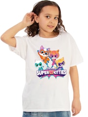 Brands In White Disney SuperKitties Group T-Shirt - Image 1 of 4