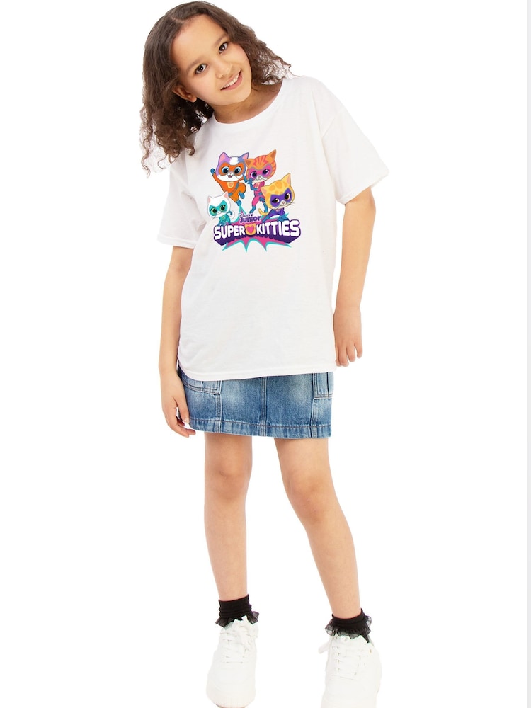 Brands In White Disney SuperKitties Group T-Shirt - Image 2 of 4