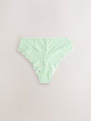 Green Lace Knickers 2 Pack - Image 6 of 9