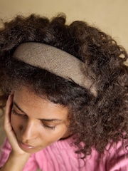 Joules Tessie Neutral Tweed Headband - Image 2 of 6