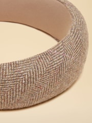 Joules Tessie Neutral Tweed Headband - Image 6 of 6