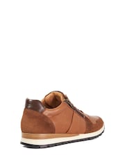 Dune London Brown Thame Side Zip Detail Runner Trainers - Image 3 of 5
