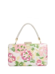 Dune London Pink Slim Beaut Hard Clutch Bag - Image 1 of 5