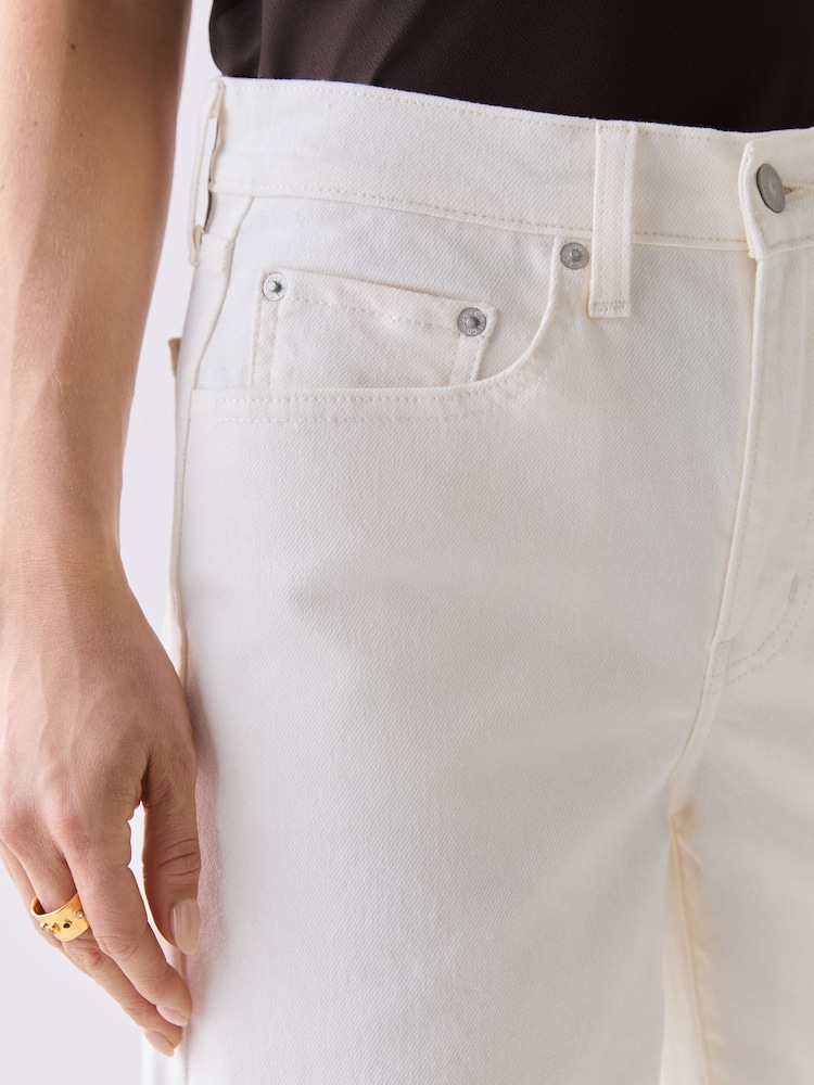 Levi's® Ecru Now 728 High Rise Wide Leg Jeans - Image 7 of 7