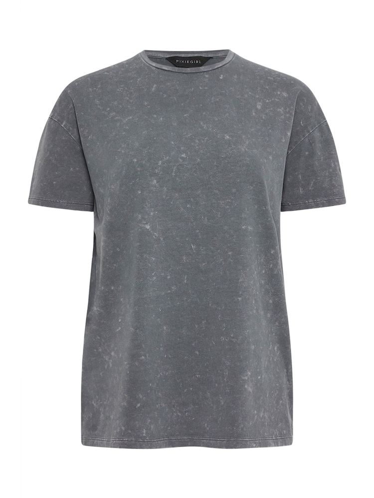 Tricou PixieGirl Petite Acid Wash - Image 5 of 5