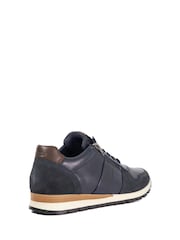 Dune London Blue Thame Side Zip Detail Runner Trainers - Image 3 of 5