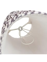 Gallery Home Pearl Grey Ripple Printed Fabric Shade 16cm - Image 4 of 5