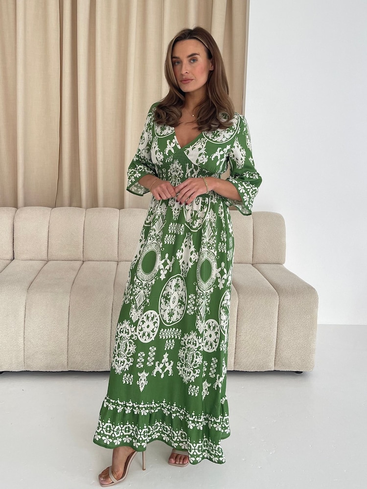 Verde - Vestido longo de bordaGirl In Mind Dorothy Print - Imagem 2 de 5