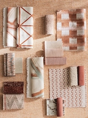 Harlequin Rust Mansa Kasuri Wallcoverings 10M Wallpaper - Image 2 of 2