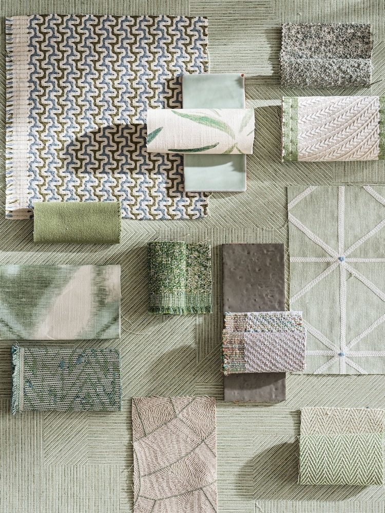Harlequin Sage Green Mokume Kasuri Wallcoverings 10M Wallpaper - Image 2 of 2