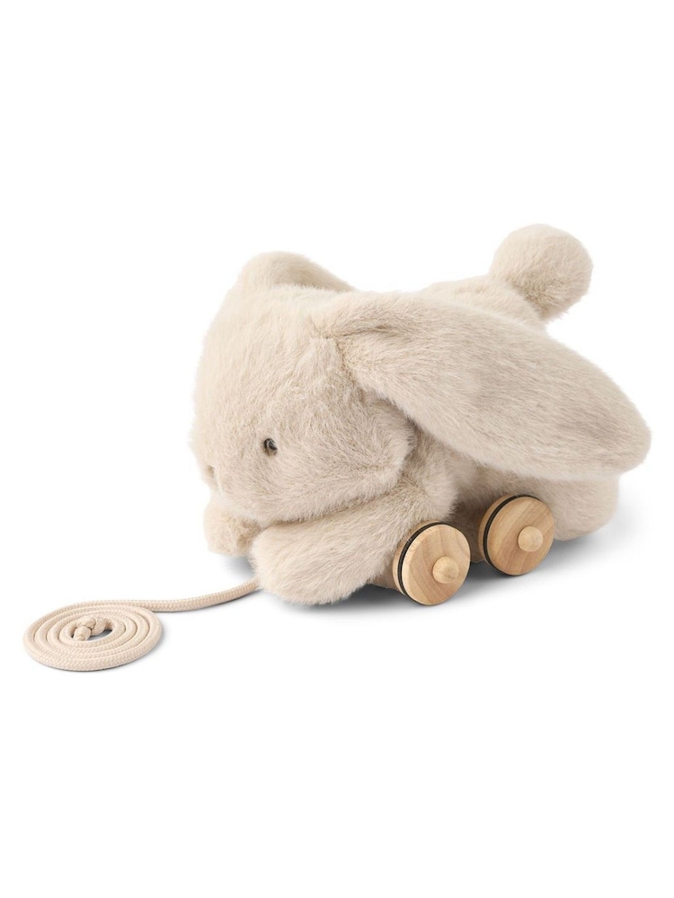 Liewood Cream Pera Rabbit Pull Along Soft Toy - Image 2 of 2