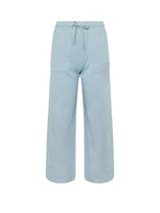 PixieGirl Petite Blue Wide Fit Patch Pocket Wide Leg Joggers - Image 1 of 1