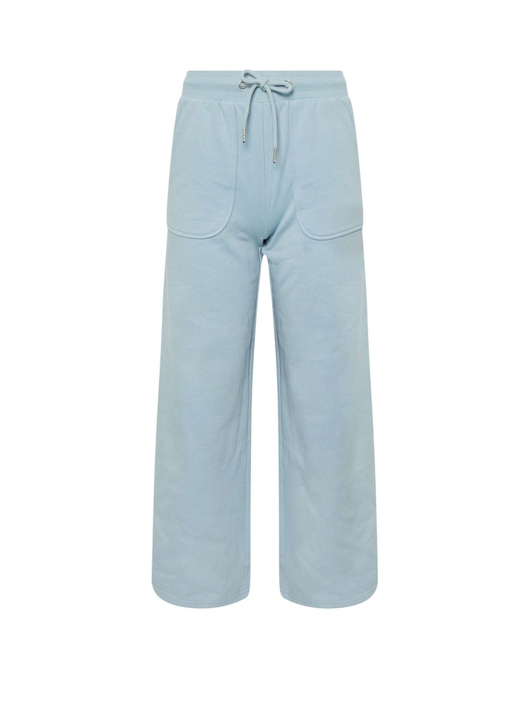 PixieGirl Petite Blue Wide Fit Patch Pocket Wide Leg Joggers - Image 1 of 1