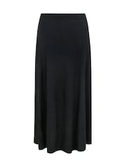 Yours Curve Black Maxi Jersey Stretch Skirt - Image 6 of 6