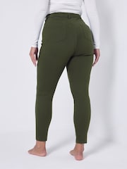 Yours Curve Green Grace Jeggings - Image 3 of 5
