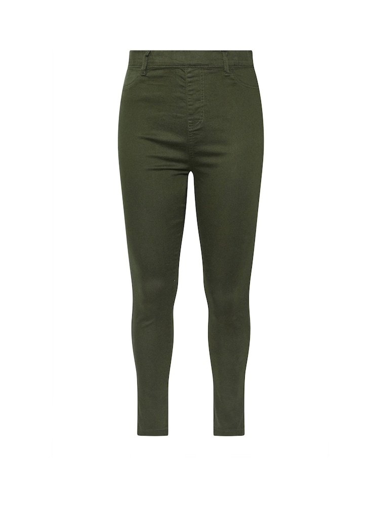 Yours Curve Green Grace Jeggings - Image 5 of 5