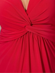 Vermelho - Yours Curve London Knot Front Top - Imagem 4 de 5