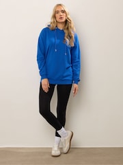 Long Tall Sally Blue Overhead Hoodie - Image 2 of 6