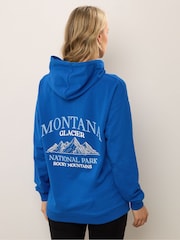 Long Tall Sally Blue Overhead Hoodie - Image 3 of 6