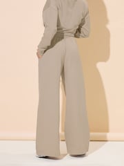 PixieGirl Petite Natural Monte Carlo Wide Leg Joggers - Image 3 of 5
