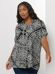 Yours Curve Grown On Boxy Shirt - Imagem 1 de 5