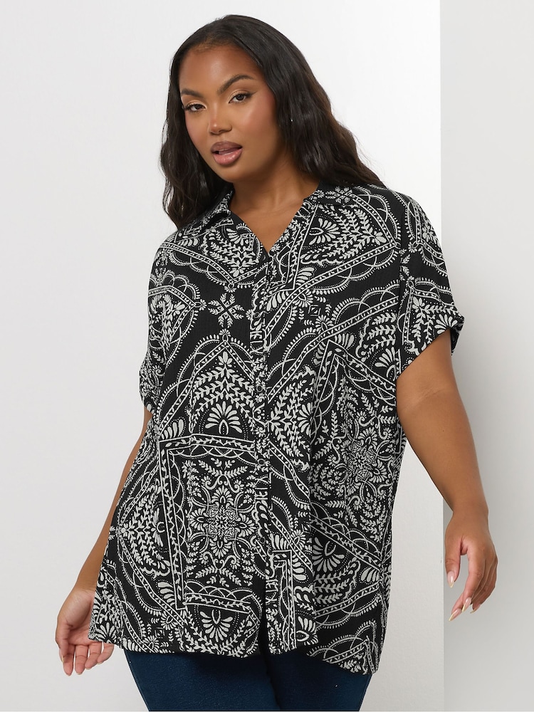 Yours Curve Grown On Boxy Shirt - Imagem 1 de 5