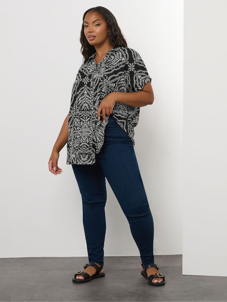 Yours Curve Grown On Boxy Shirt - Imagem 2 de 5