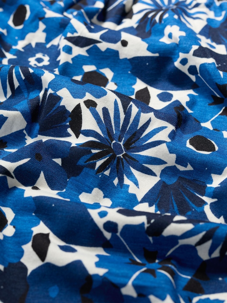 Seasalt Cornwall Blue Appletree Print T-Shirt - Image 5 of 5