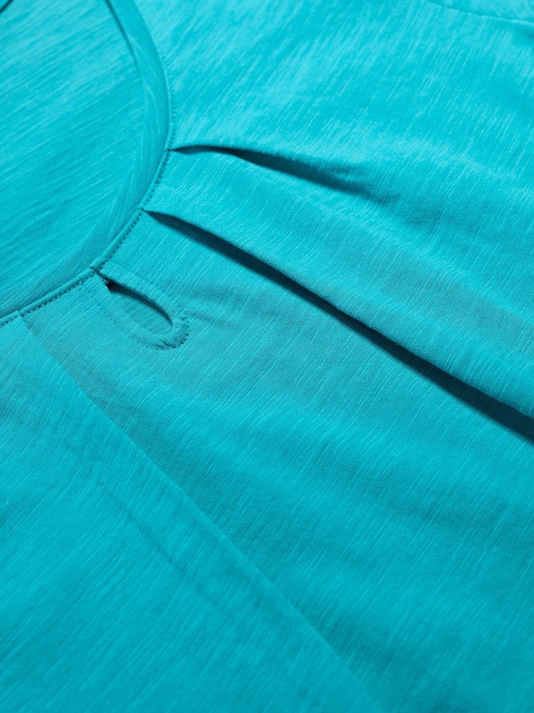 Seasalt Cornwall Blue Teal Appletree T-Shirt - Image 5 of 5