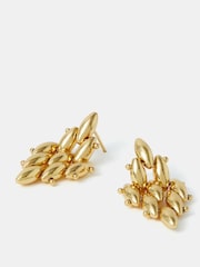Accessorize Gold Tone 14ct Diamond Drop Earrings - Image 1 of 2