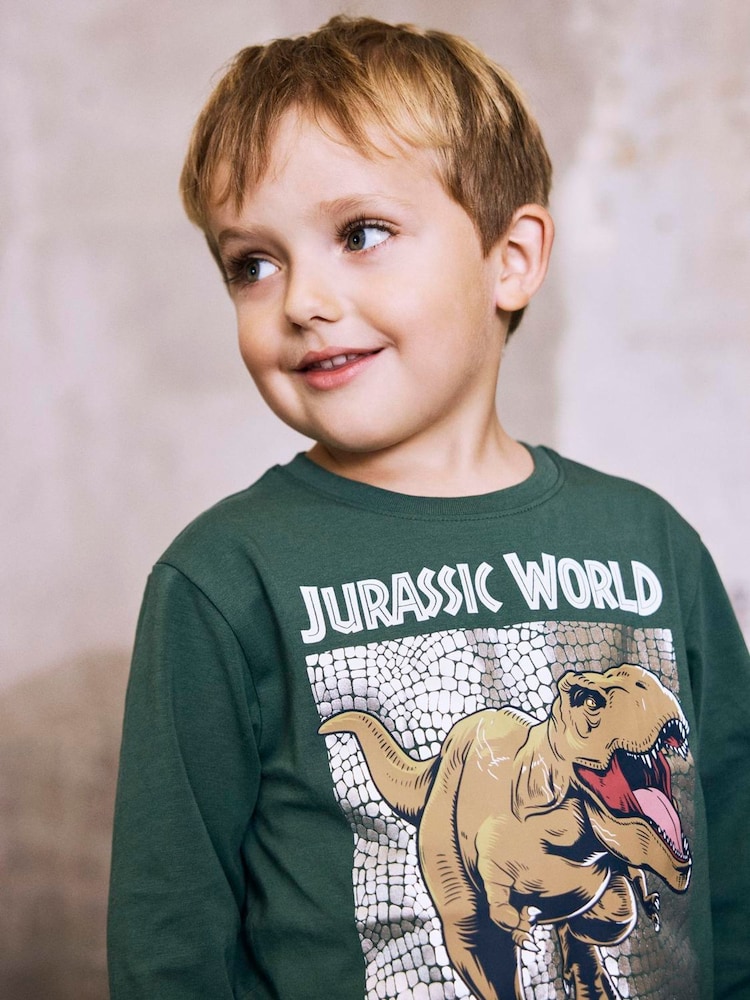 Name It Jurassic World Graphic Print Long Sleeve T-Shirt - Imagen 2 de 5