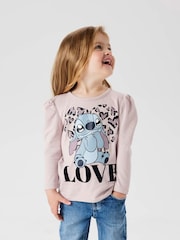 Name It Purple Stitch Graphic Long Sleeve T-Shirt - Image 1 of 4