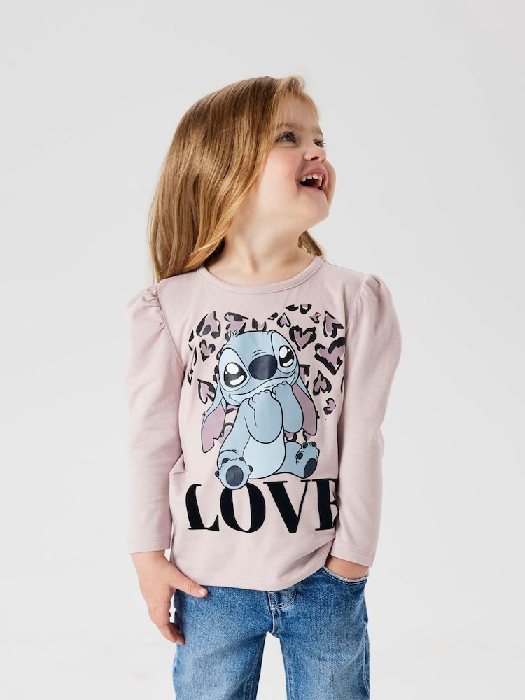 Name It Purple Stitch Graphic Long Sleeve T-Shirt - Image 1 of 4