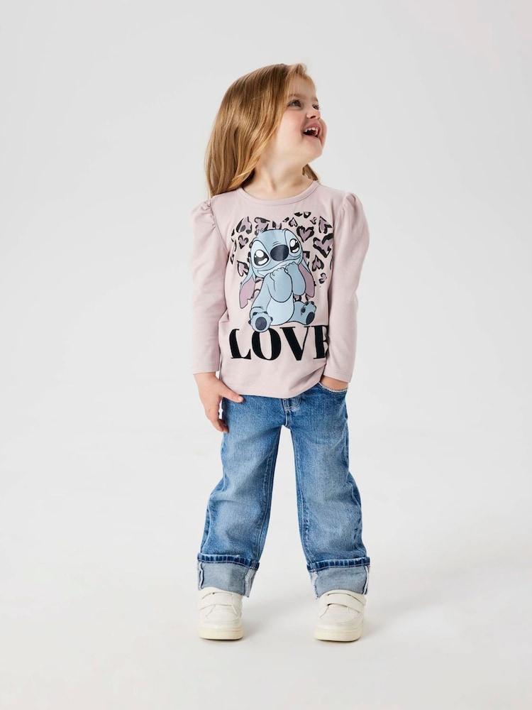 Name It Purple Stitch Graphic Long Sleeve T-Shirt - Image 2 of 4