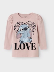 Name It Purple Stitch Graphic Long Sleeve T-Shirt - Image 3 of 4