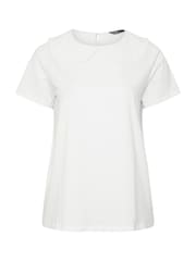 Yours Curve White Peter Pan Lace Collar Top - Image 5 of 5