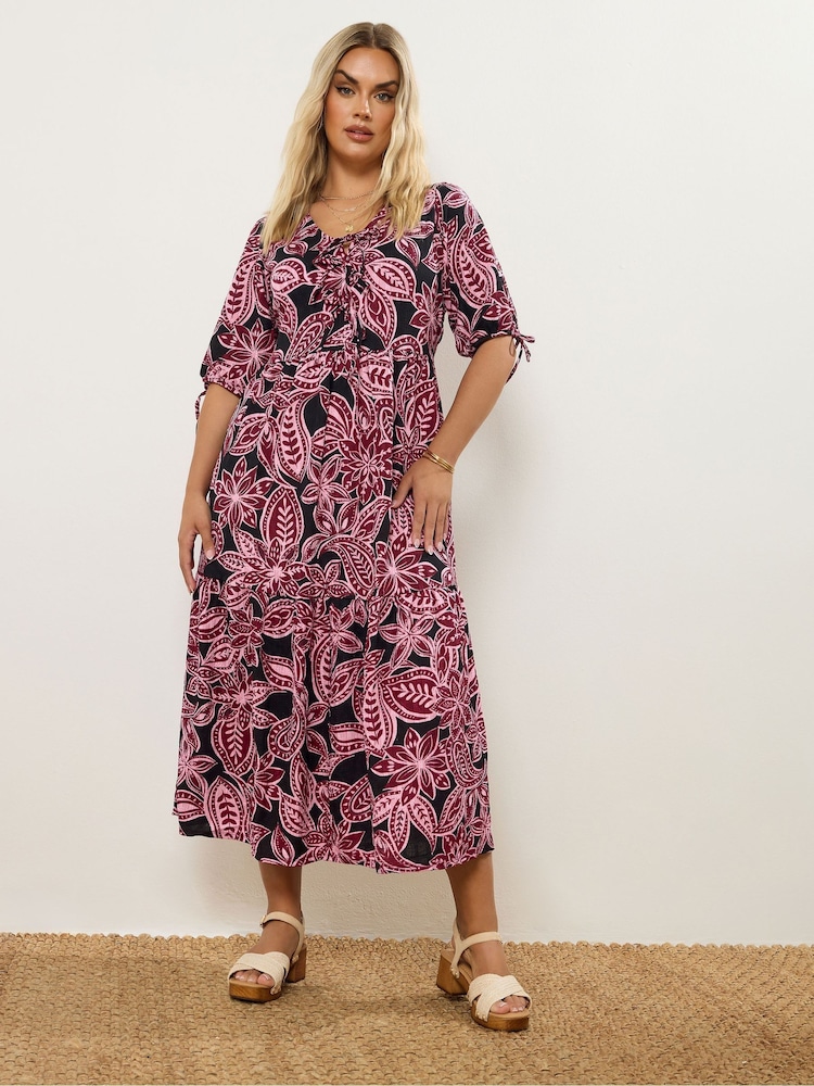 ladies dresses size 4 Floral Print Ladies Dresses Size 4 Summer Dresses Buy Yours Curve Pink Puff  Bow Dress From