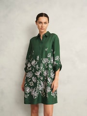 Hobbs Green Marci Dress - Image 1 of 4
