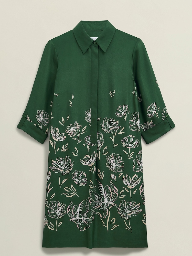 Hobbs Green Marci Dress - Image 4 of 4