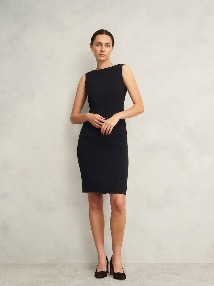 Hobbs Black Petite Rae Dress - Image 1 of 4 Hobbs Black Petite Rae Dress - Image 1 of 4
